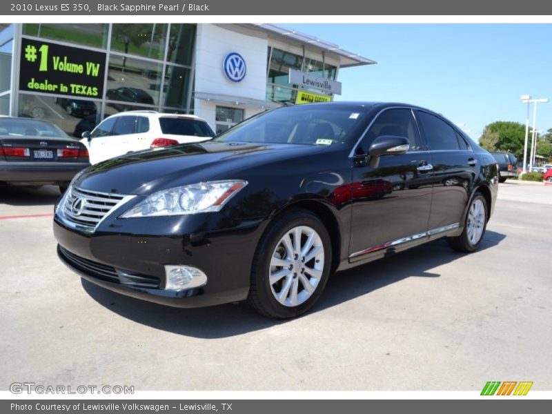 Black Sapphire Pearl / Black 2010 Lexus ES 350