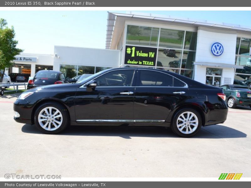 Black Sapphire Pearl / Black 2010 Lexus ES 350
