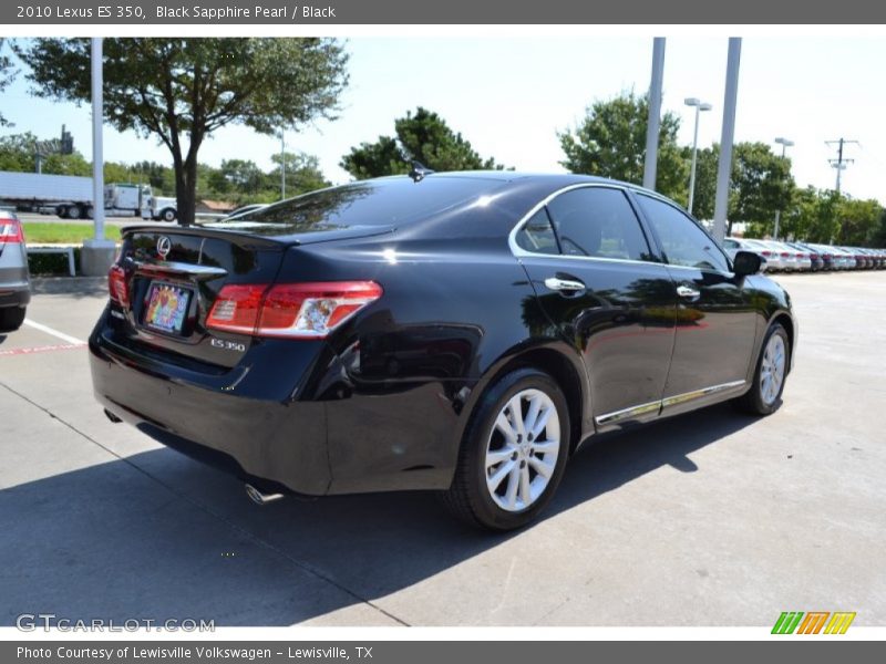 Black Sapphire Pearl / Black 2010 Lexus ES 350