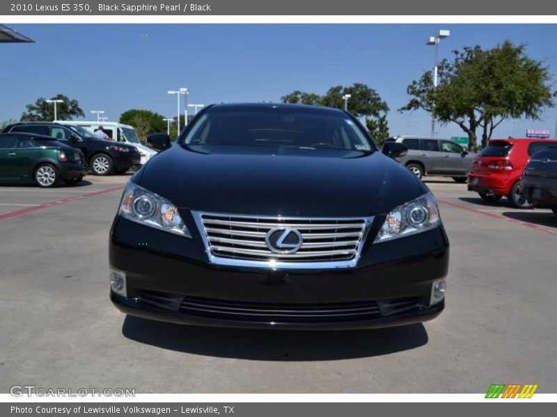 Black Sapphire Pearl / Black 2010 Lexus ES 350