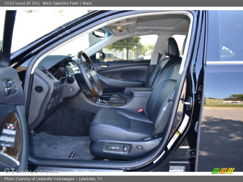 Black Sapphire Pearl / Black 2010 Lexus ES 350
