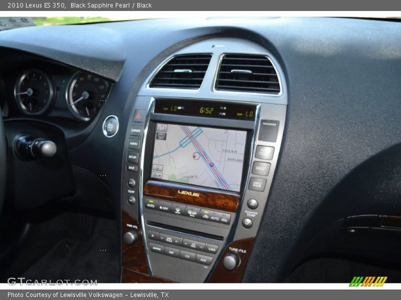 Black Sapphire Pearl / Black 2010 Lexus ES 350