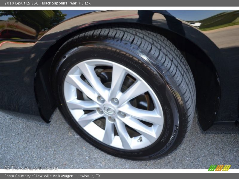 Black Sapphire Pearl / Black 2010 Lexus ES 350