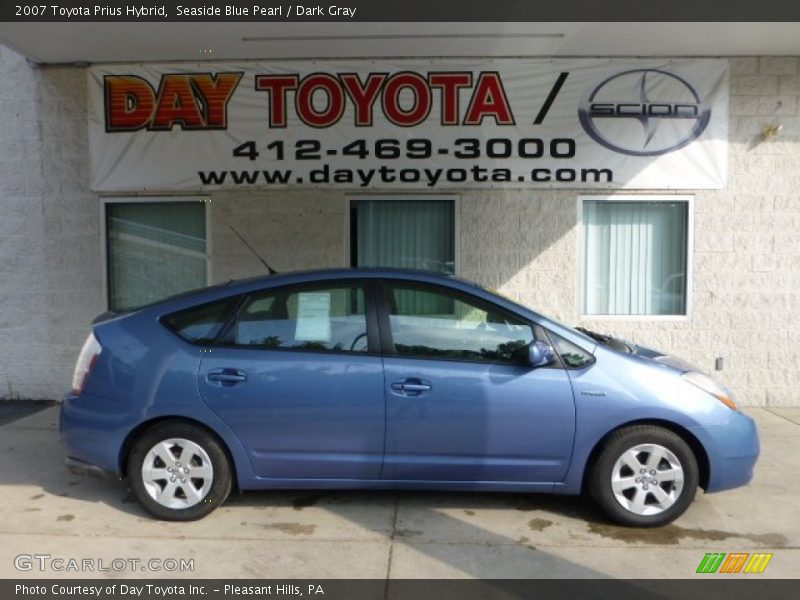 Seaside Blue Pearl / Dark Gray 2007 Toyota Prius Hybrid