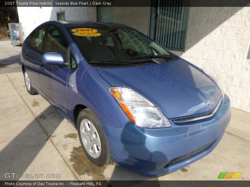 Seaside Blue Pearl / Dark Gray 2007 Toyota Prius Hybrid