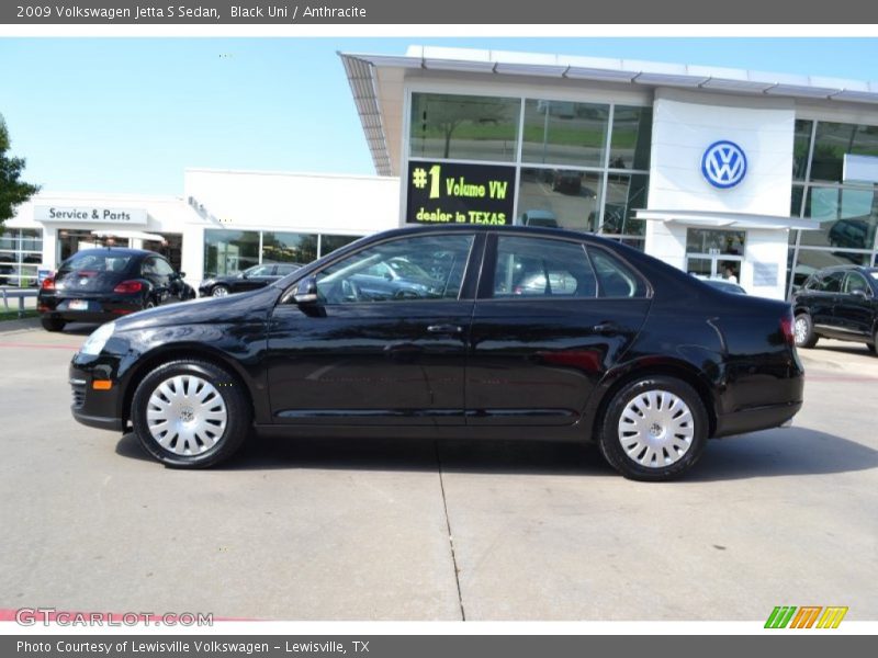 Black Uni / Anthracite 2009 Volkswagen Jetta S Sedan