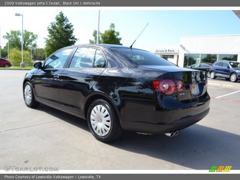 Black Uni / Anthracite 2009 Volkswagen Jetta S Sedan