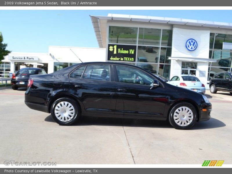Black Uni / Anthracite 2009 Volkswagen Jetta S Sedan