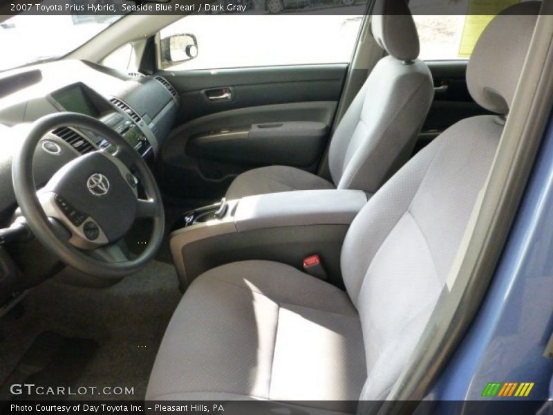 Seaside Blue Pearl / Dark Gray 2007 Toyota Prius Hybrid