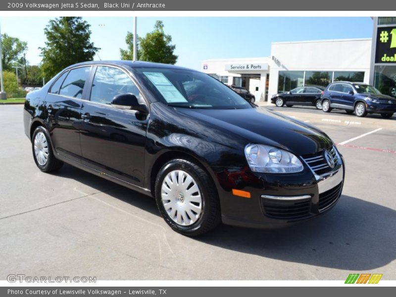 Black Uni / Anthracite 2009 Volkswagen Jetta S Sedan
