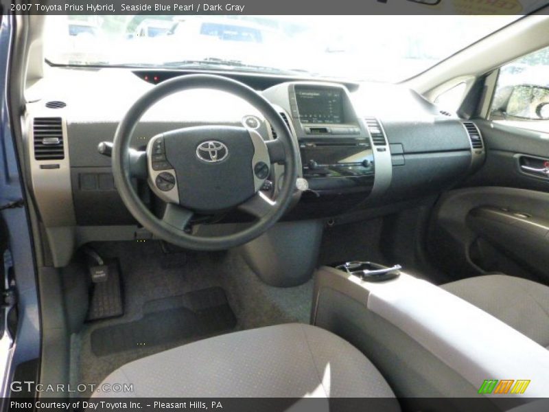 Seaside Blue Pearl / Dark Gray 2007 Toyota Prius Hybrid
