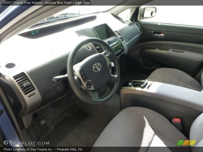 Seaside Blue Pearl / Dark Gray 2007 Toyota Prius Hybrid