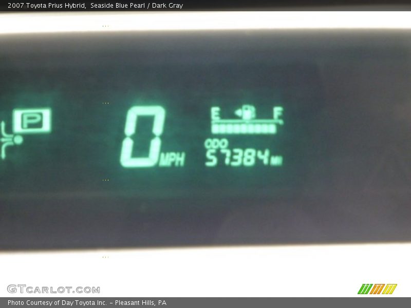 Seaside Blue Pearl / Dark Gray 2007 Toyota Prius Hybrid