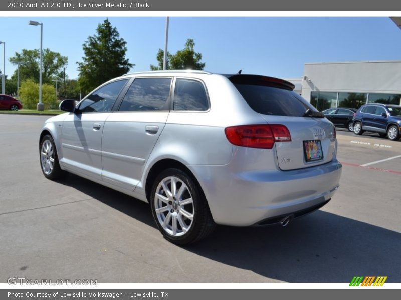 Ice Silver Metallic / Black 2010 Audi A3 2.0 TDI