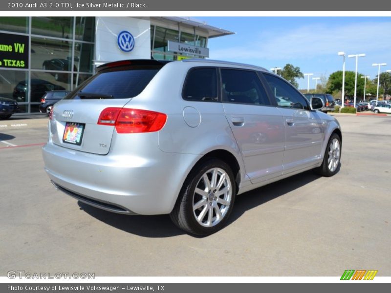 Ice Silver Metallic / Black 2010 Audi A3 2.0 TDI