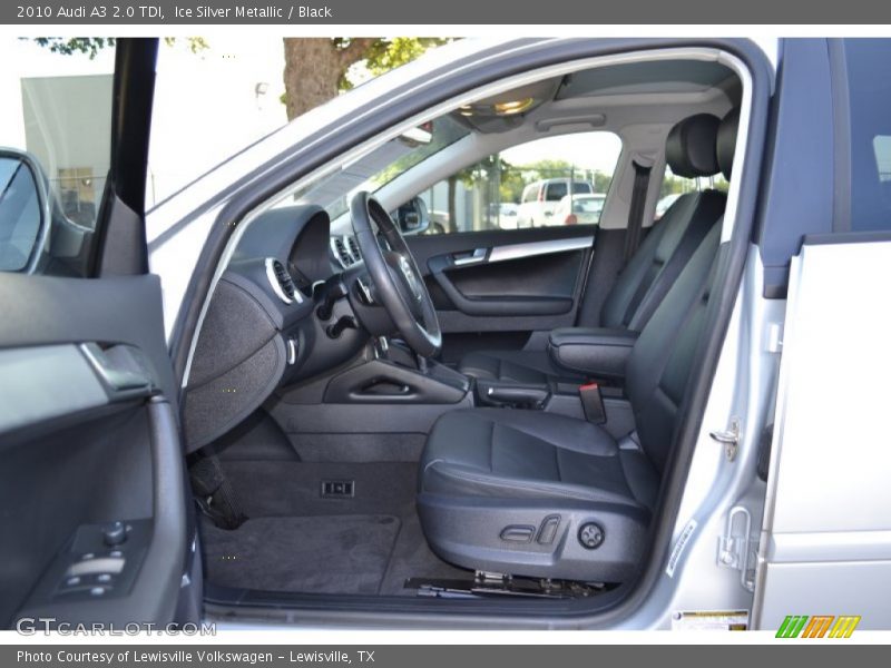 Ice Silver Metallic / Black 2010 Audi A3 2.0 TDI
