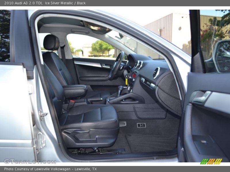 Ice Silver Metallic / Black 2010 Audi A3 2.0 TDI