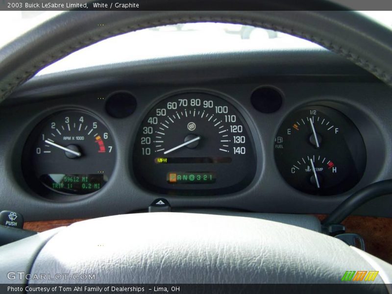 White / Graphite 2003 Buick LeSabre Limited