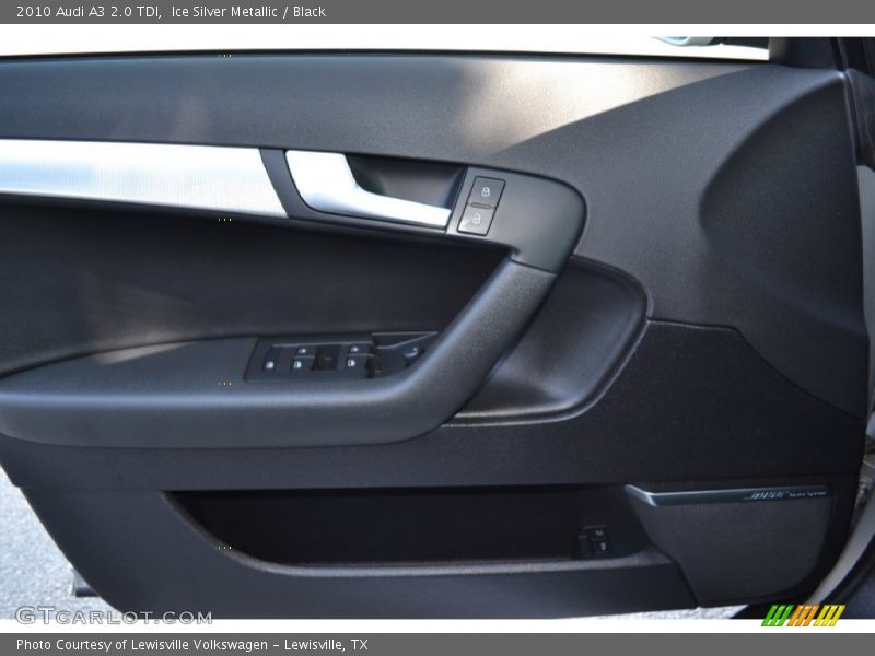 Ice Silver Metallic / Black 2010 Audi A3 2.0 TDI