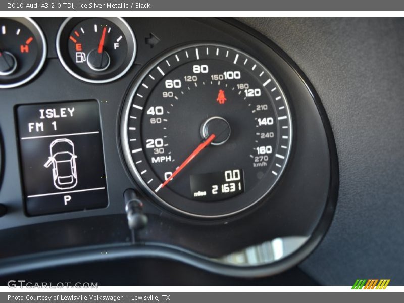 Ice Silver Metallic / Black 2010 Audi A3 2.0 TDI