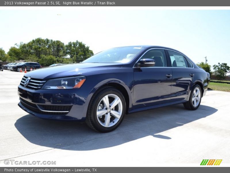 Night Blue Metallic / Titan Black 2013 Volkswagen Passat 2.5L SE