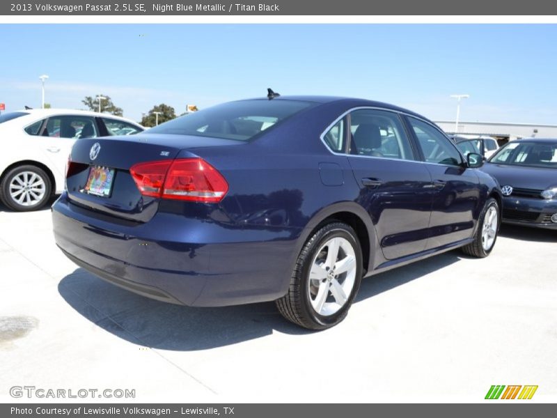 Night Blue Metallic / Titan Black 2013 Volkswagen Passat 2.5L SE