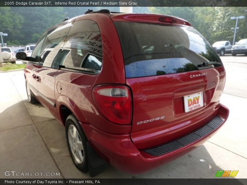 Inferno Red Crystal Pearl / Medium Slate Gray 2005 Dodge Caravan SXT