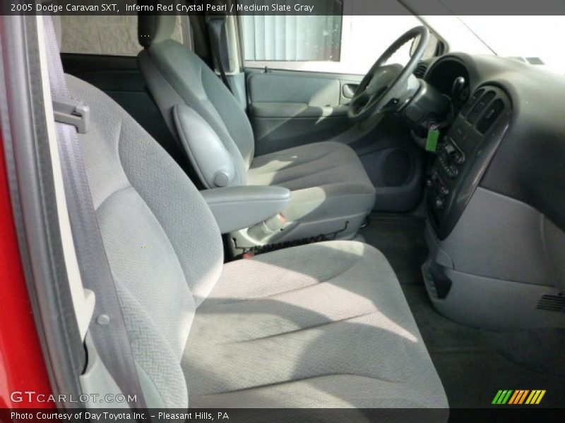 Inferno Red Crystal Pearl / Medium Slate Gray 2005 Dodge Caravan SXT