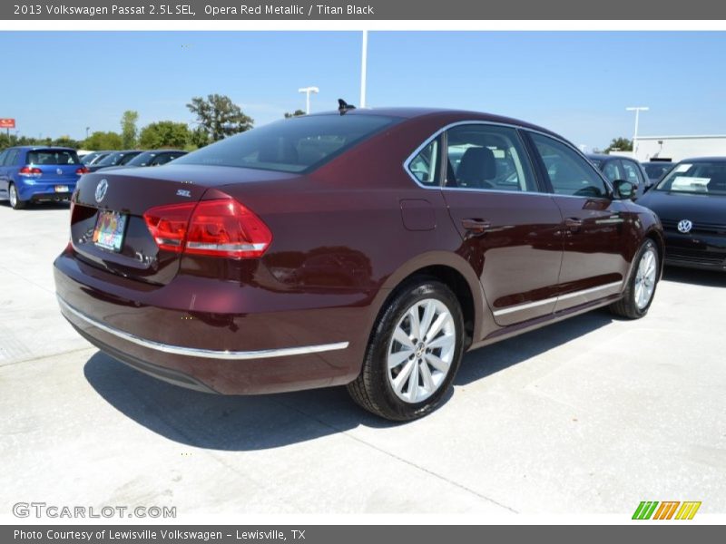 Opera Red Metallic / Titan Black 2013 Volkswagen Passat 2.5L SEL