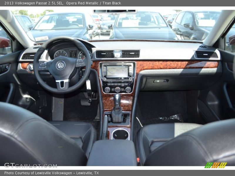 Opera Red Metallic / Titan Black 2013 Volkswagen Passat 2.5L SEL