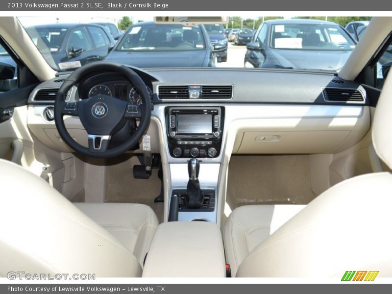Black / Cornsilk Beige 2013 Volkswagen Passat 2.5L SE