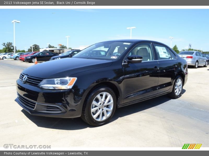 Black Uni / Cornsilk Beige 2013 Volkswagen Jetta SE Sedan
