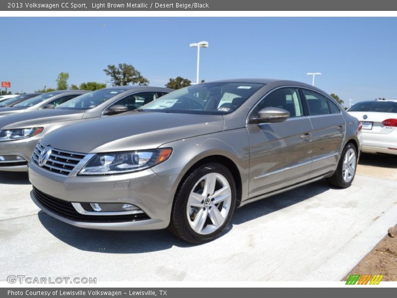 Light Brown Metallic / Desert Beige/Black 2013 Volkswagen CC Sport