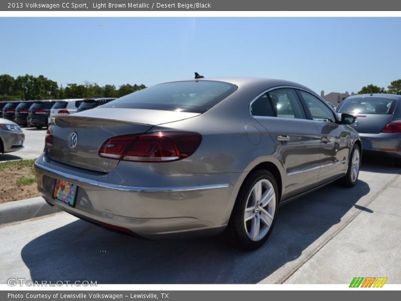 Light Brown Metallic / Desert Beige/Black 2013 Volkswagen CC Sport