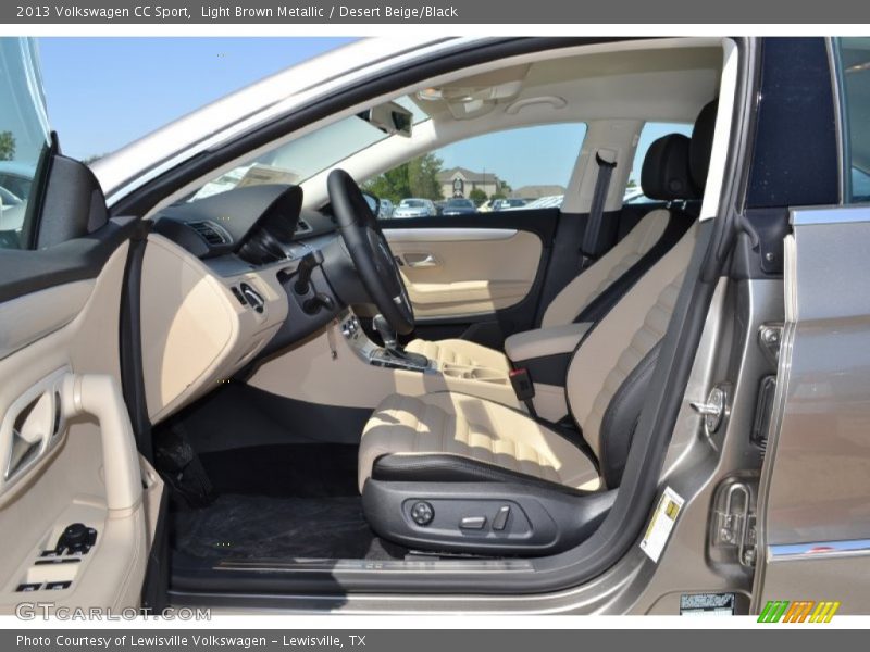 Light Brown Metallic / Desert Beige/Black 2013 Volkswagen CC Sport