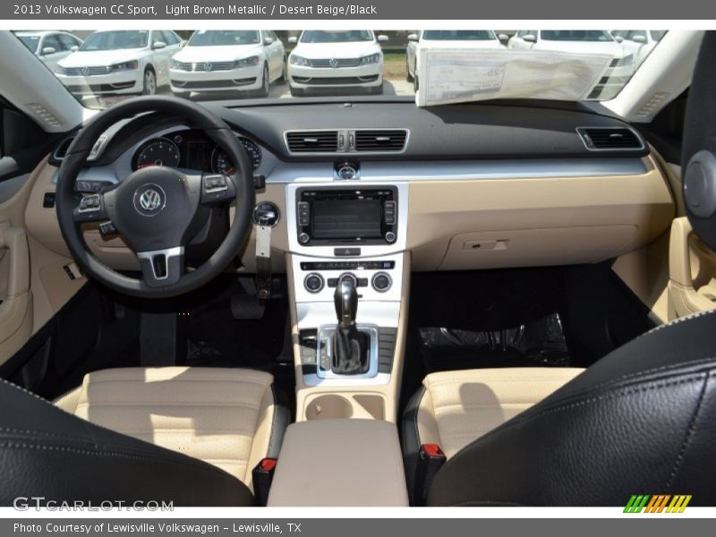 Light Brown Metallic / Desert Beige/Black 2013 Volkswagen CC Sport