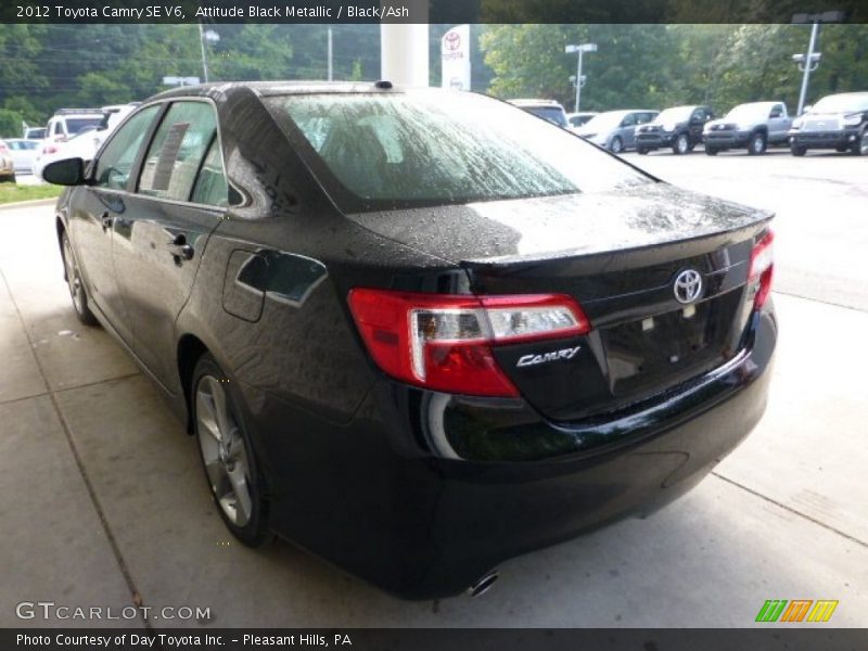 Attitude Black Metallic / Black/Ash 2012 Toyota Camry SE V6