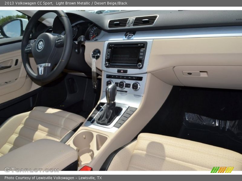 Light Brown Metallic / Desert Beige/Black 2013 Volkswagen CC Sport