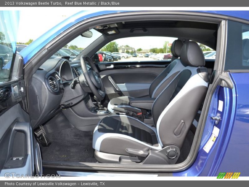 Reef Blue Metallic / Black/Blue 2013 Volkswagen Beetle Turbo
