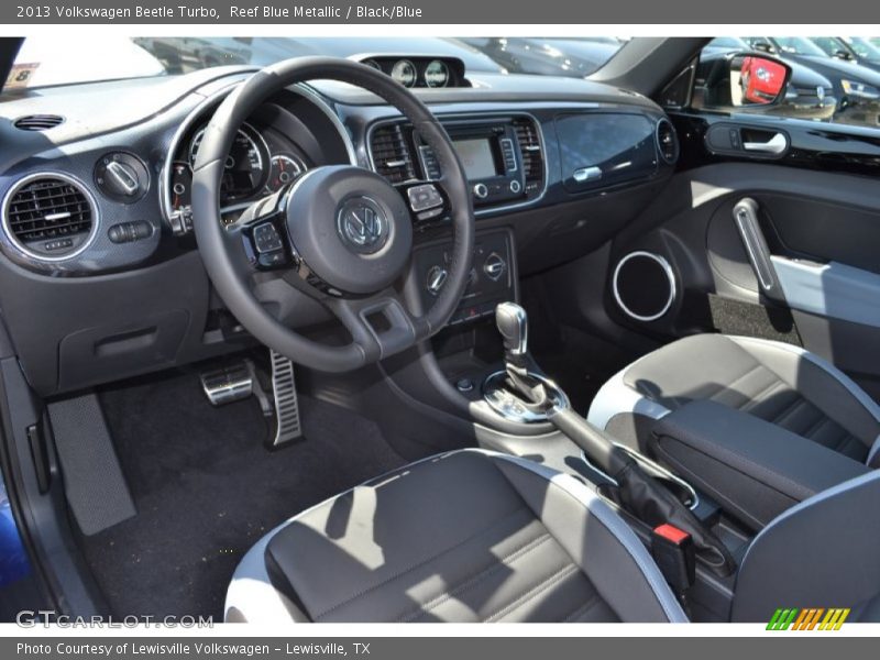 Reef Blue Metallic / Black/Blue 2013 Volkswagen Beetle Turbo