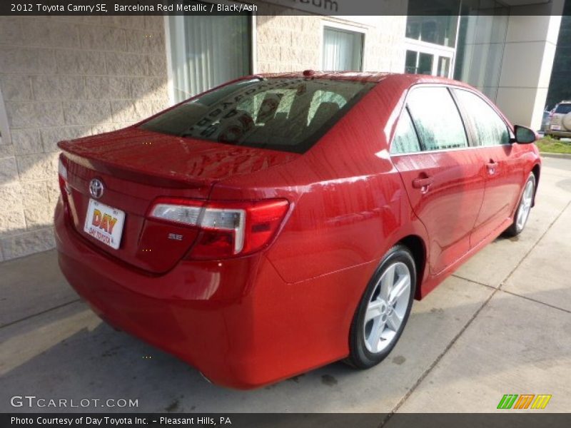 Barcelona Red Metallic / Black/Ash 2012 Toyota Camry SE