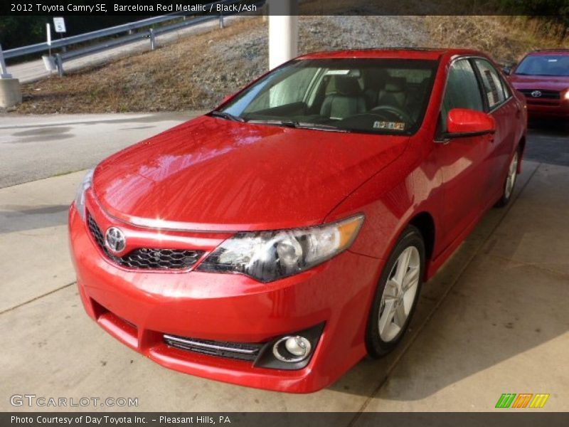 Barcelona Red Metallic / Black/Ash 2012 Toyota Camry SE