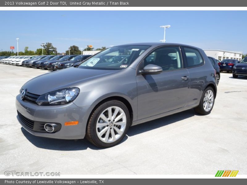 United Gray Metallic / Titan Black 2013 Volkswagen Golf 2 Door TDI