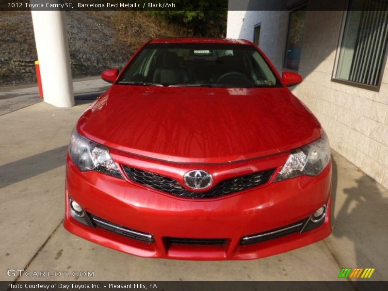 Barcelona Red Metallic / Black/Ash 2012 Toyota Camry SE