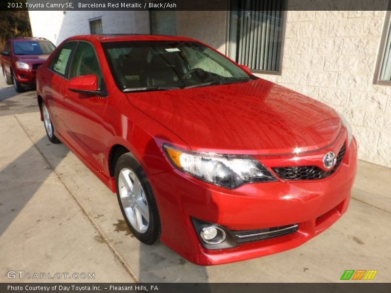Barcelona Red Metallic / Black/Ash 2012 Toyota Camry SE