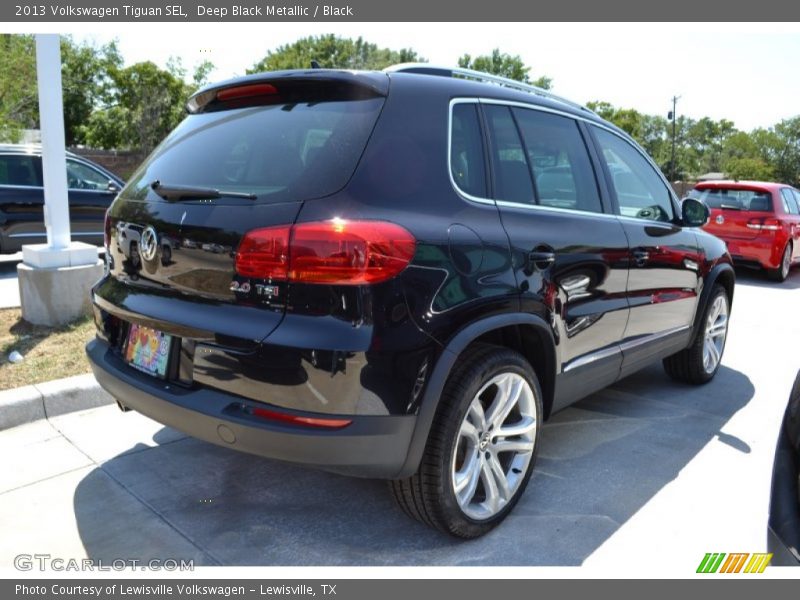 Deep Black Metallic / Black 2013 Volkswagen Tiguan SEL