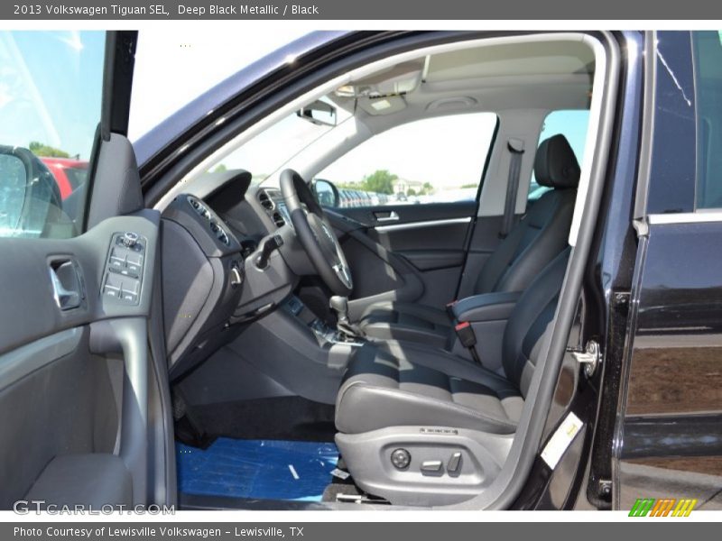 Deep Black Metallic / Black 2013 Volkswagen Tiguan SEL