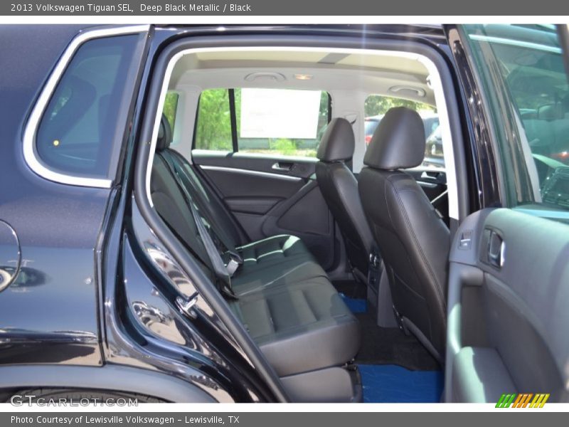 Deep Black Metallic / Black 2013 Volkswagen Tiguan SEL
