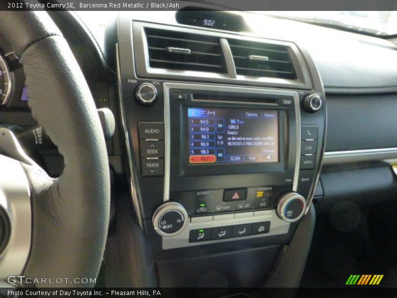 Barcelona Red Metallic / Black/Ash 2012 Toyota Camry SE
