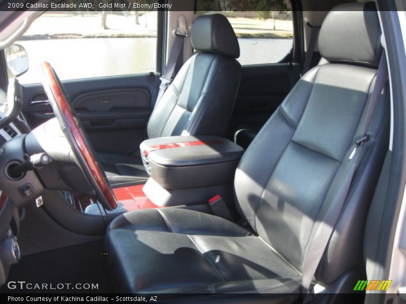 Front Seat of 2009 Escalade AWD